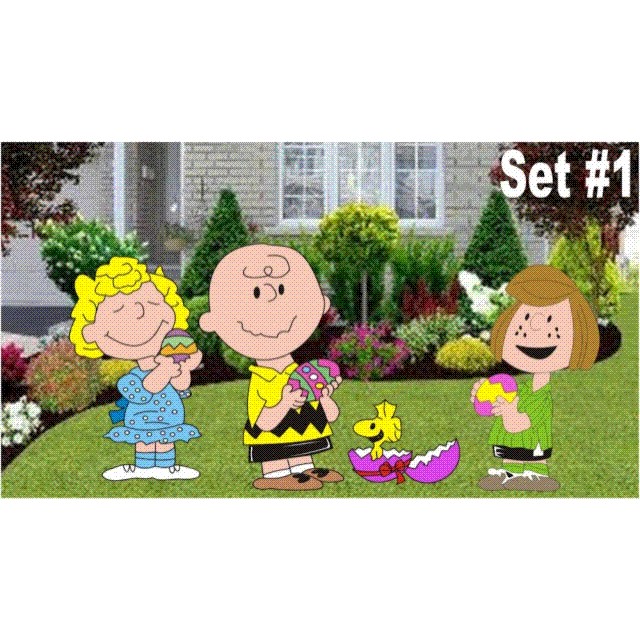 CHARLIEBROWNEASTERSET1WEB PatternsRus Seasonal Woodworking Patterns