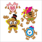GINGERBREAD COOKIES FAMILY OF 4 GB113