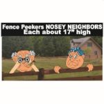 Nosey Neighbors Fence Peekers