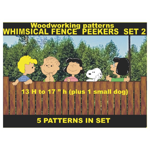 whimsical fence sitters set 2 PatternsRus Seasonal Woodworking Patterns