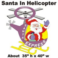 Santa In Helicopter