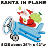 Santa In Plane