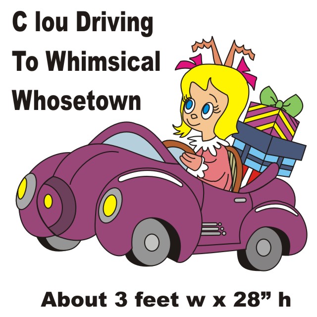 c lou driving to in whimsical whosetown web