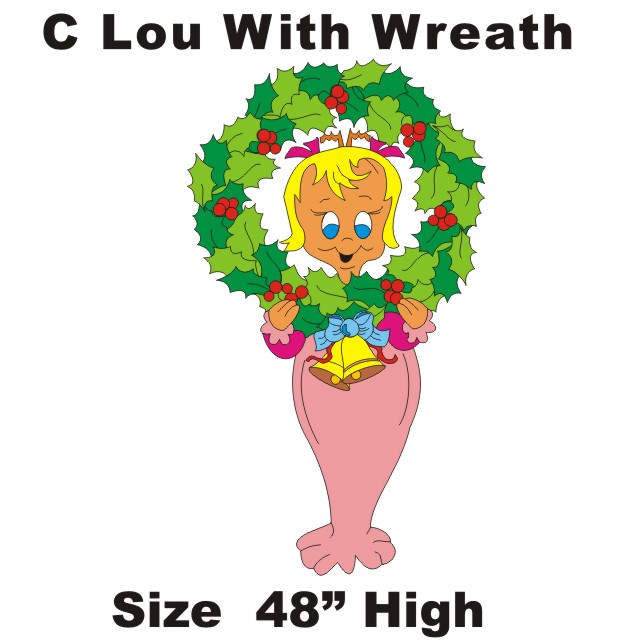 c lou with wreath web