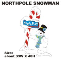 NORTH POLE SNOWMAN
